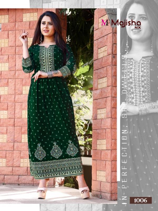 Majisha Nx Maisaa 1 Fancy Rayon Long Kurti 